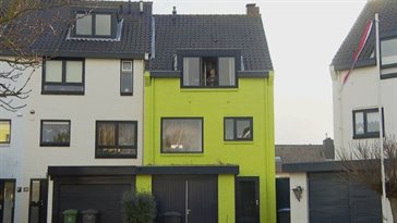 Geelgroen huis Den Helder
