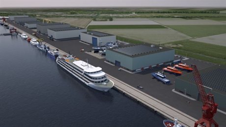 Nieuwe buitendijkse haven bij Urk Nieuwe buitendijkse haven bij Urk